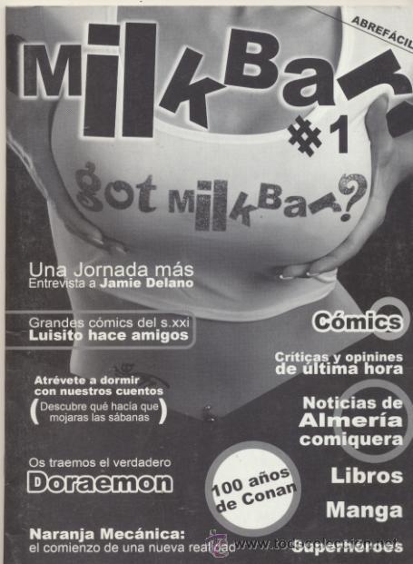 Collection Magazines and Newspapers: Milk Bar Comics n&ordm;  1. Revista publicidad de Milk Bar.