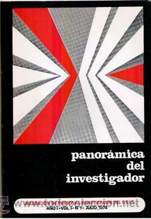 Colecionismo de Revistas e Jornais: Panor&aacute;mica del investigador A&ntilde;o I, volumen 1, N&ordm; 1, juli 1974