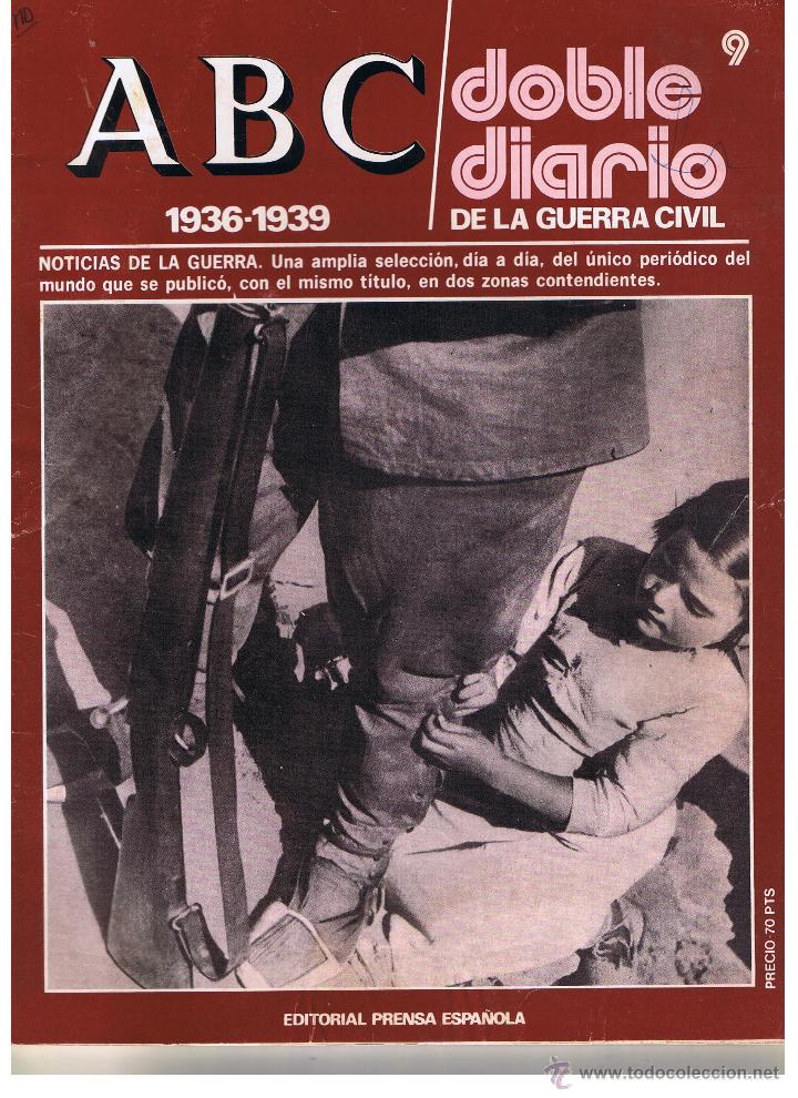 Coleccionismo de Revistas y Peri&oacute;dicos: ABC DOBLE DIARIO DE LA GUERRA CIVIL. NUMERO 9. EDITORIAL PRENSA ESPA&Ntilde;OLA. (ST/B7)