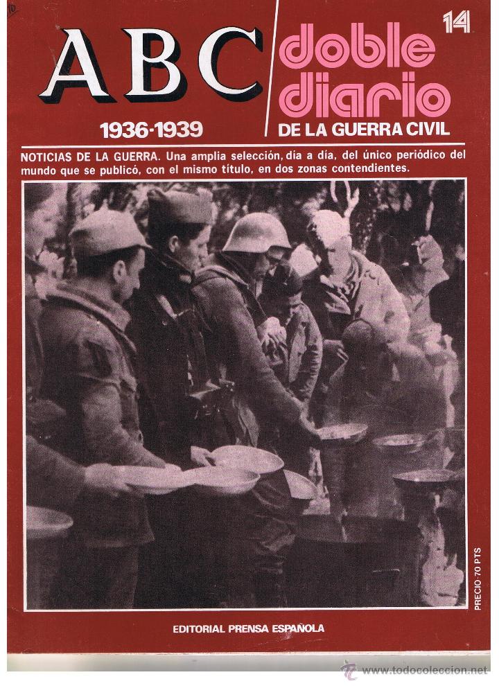 Coleccionismo de Revistas y Peri&oacute;dicos: ABC DOBLE DIARIO DE LA GUERRA CIVIL. NUMERO 14. EDITORIAL PRENSA ESPA&Ntilde;OLA.(ST/B7)