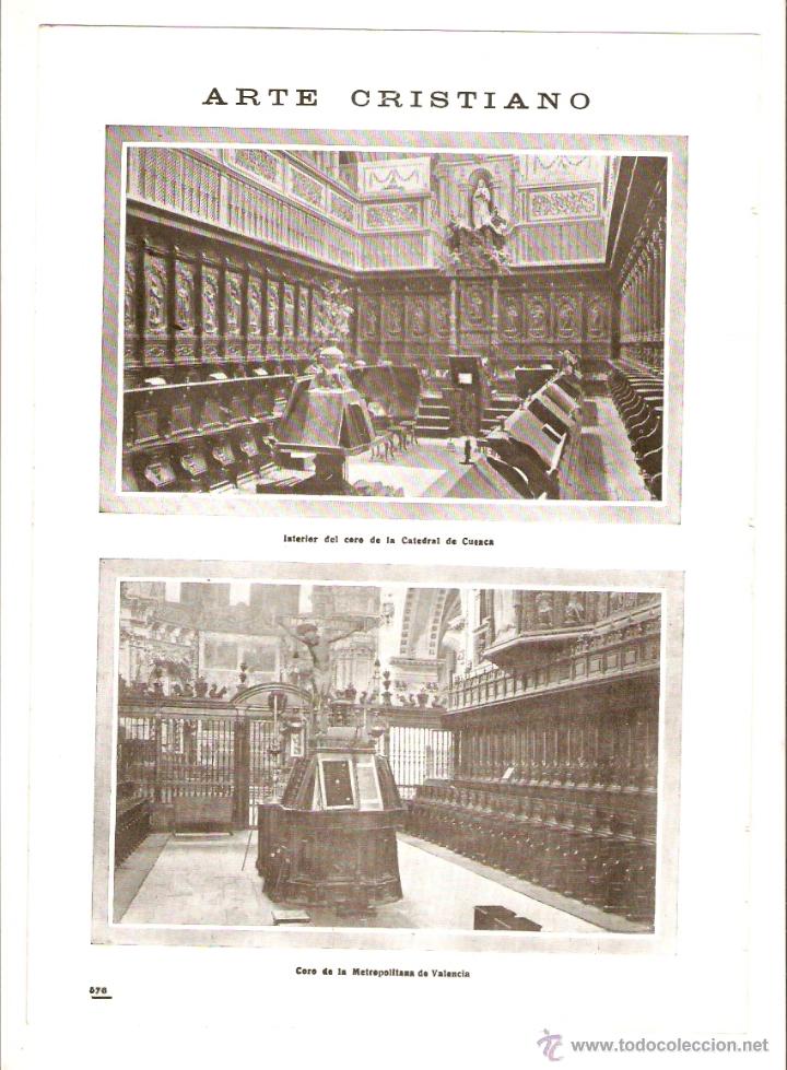 Sammeln von Zeitschriften und Zeitungen: A&Ntilde;O 1918 CORO CATEDRAL CUENCA METROPOLITANA VALENCIA ARTE RELIGIOSO VILLARREAL MITIN VELODROMO