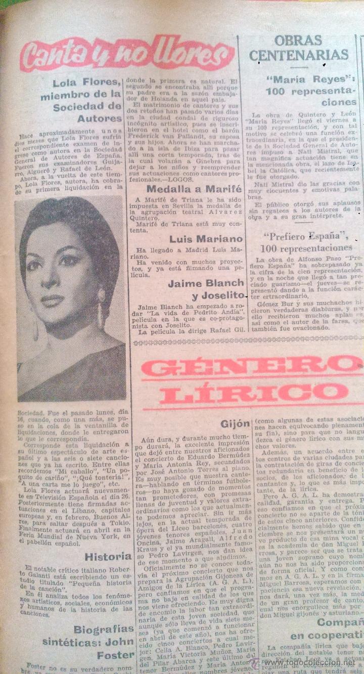Coleccionismo de revistas y peri&oacute;dicos: RECORTES LOLA FLORES