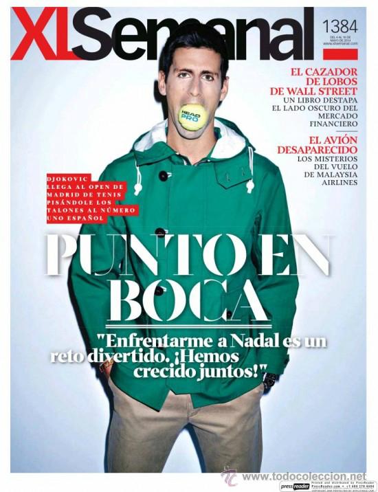 Collectionnisme de Revues et Journaux: XL SEMANAL N&ordm; 1384- DJOKOVIC - IRENE MONTAL&Aacute; EMBARAZADA - JOHN WAYNE - nueva a estrenar