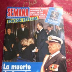 Coleccionismo de Revistas y Periódicos: REVISTA SEMANA 2774 . EDICIÓN ESPECIAL LA MUERTE DE DON JUAN. ABRIL 1993 - BUEN ESTADO