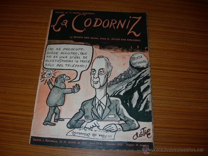 Coleccionismo de Revistas y Peri&oacute;dicos: LA CODORNIZ N&ordm; 1553