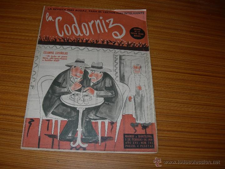 Coleccionismo de Revistas y Peri&oacute;dicos: LA CODORNIZ N&ordm; 742