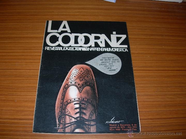 Coleccionismo de Revistas y Peri&oacute;dicos: LA CODORNIZ N&ordm; 1499