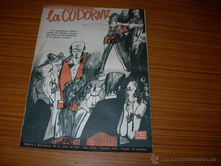 Coleccionismo de Revistas y Peri&oacute;dicos: LA CODORNIZ N&ordm; 1544