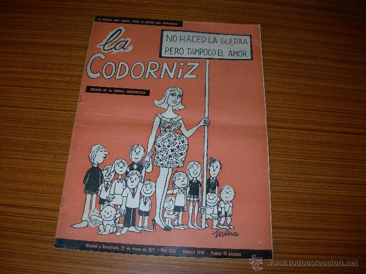 Coleccionismo de Revistas y Peri&oacute;dicos: LA CODORNIZ N&ordm; 1540