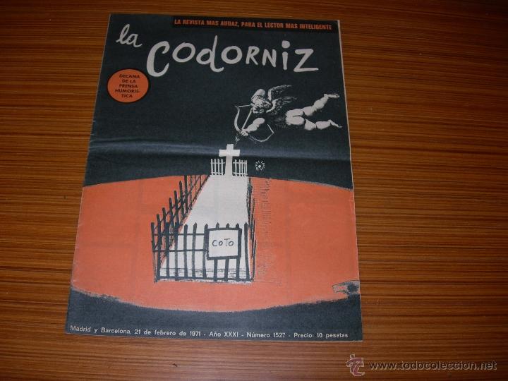 Coleccionismo de Revistas y Peri&oacute;dicos: LA CODORNIZ N&ordm; 1527