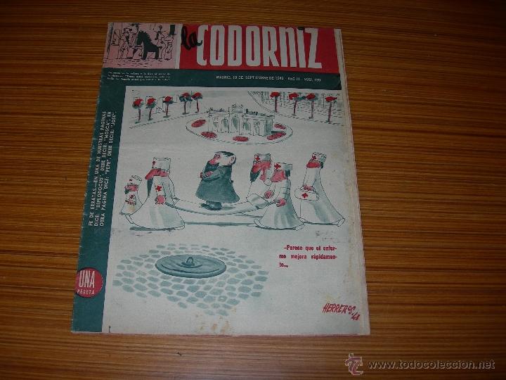 Coleccionismo de Revistas y Peri&oacute;dicos: LA CODORNIZ N&ordm; 120