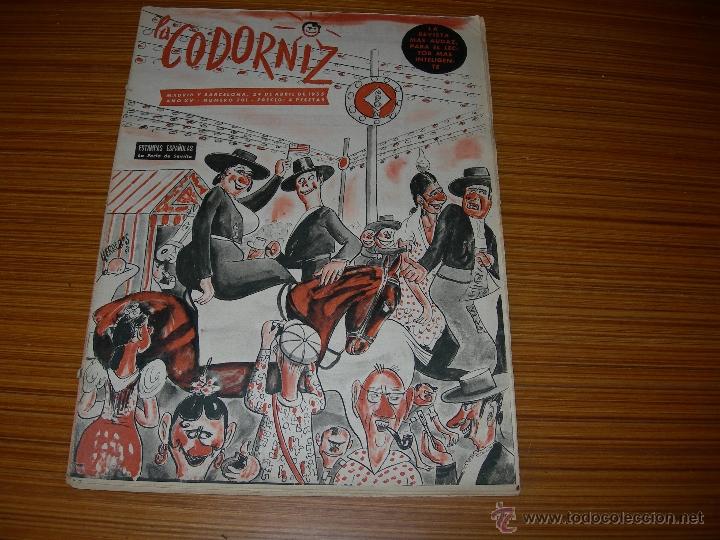 Coleccionismo de Revistas y Peri&oacute;dicos: LA CODORNIZ N&ordm; 701