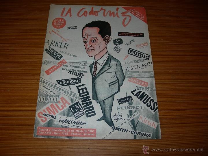 Coleccionismo de Revistas y Peri&oacute;dicos: LA CODORNIZ N&ordm; 1332