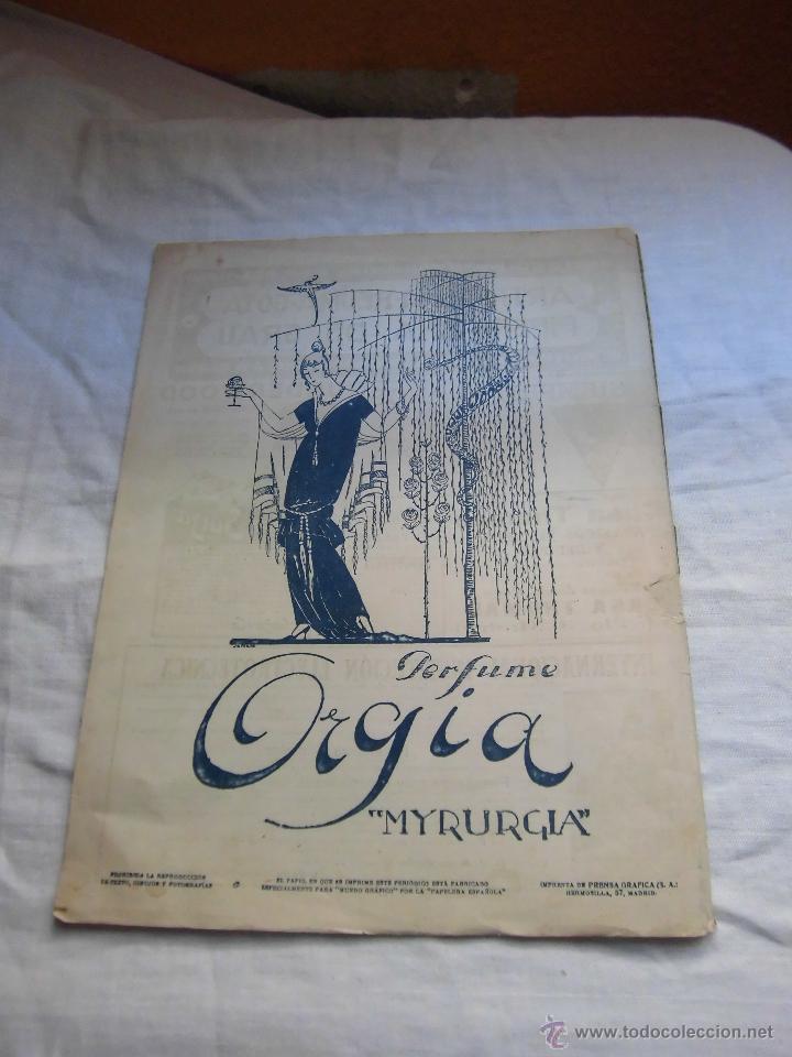 Coleccionismo de Revistas y Peri&oacute;dicos: PERFUME ORGIA MYRURGIA  HOJA DE REVISTA MUNDO GRAFIC0 1917