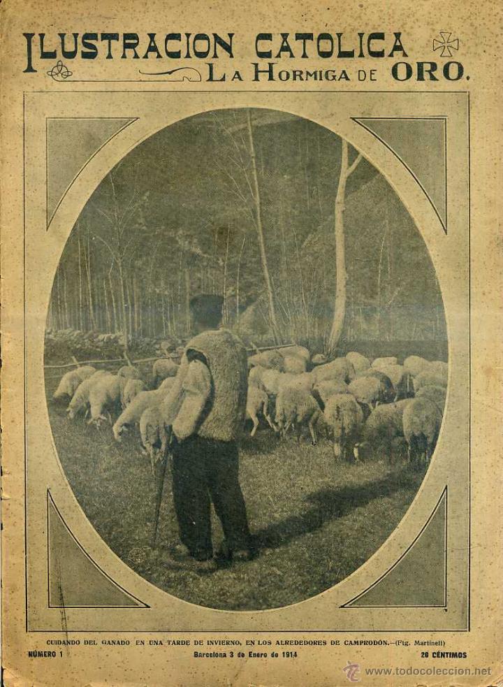 Coleccionismo de revistas y peri&oacute;dicos: HORMIGA DE ORO ILUSTRACI&Oacute;N CAT&Oacute;LICA 3- i -1914