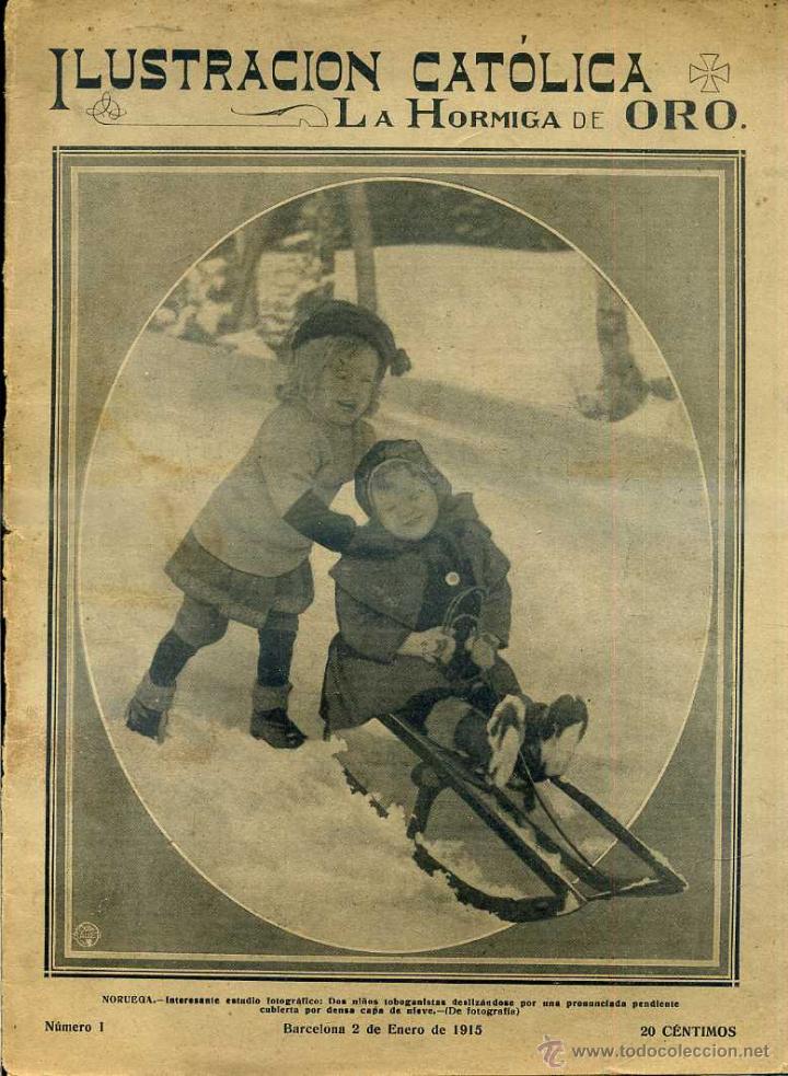 Coleccionismo de revistas y peri&oacute;dicos: HORMIGA DE ORO ILUSTRACI&Oacute;N CAT&Oacute;LICA 2 - I -1915