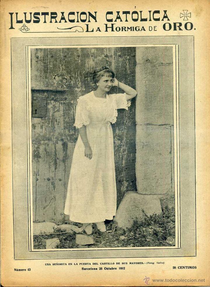 Coleccionismo de revistas y peri&oacute;dicos: HORMIGA DE ORO ILUSTRACI&Oacute;N CAT&Oacute;LICA 26 - X -1912