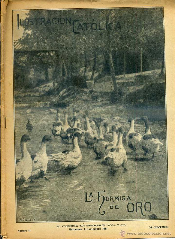 Coleccionismo de revistas y peri&oacute;dicos: HORMIGA DE ORO ILUSTRACI&Oacute;N CAT&Oacute;LICA 4 - XI -1911