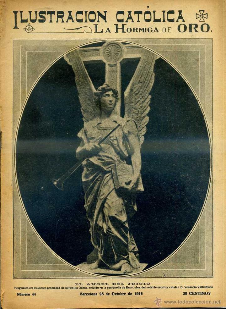 Coleccionismo de revistas y peri&oacute;dicos: HORMIGA DE ORO ILUSTRACI&Oacute;N CAT&Oacute;LICA 28 - X -1916