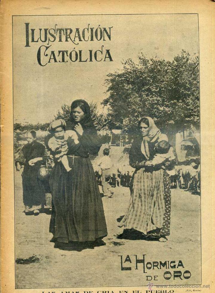 Coleccionismo de revistas y peri&oacute;dicos: HORMIGA DE ORO ILUSTRACI&Oacute;N CAT&Oacute;LICA 17 - IV -1909