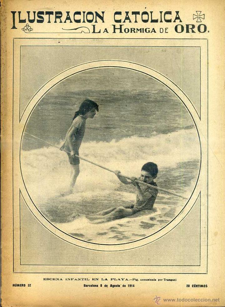 Coleccionismo de revistas y peri&oacute;dicos: HORMIGA DE ORO ILUSTRACI&Oacute;N CAT&Oacute;LICA 8 - VIII -1914