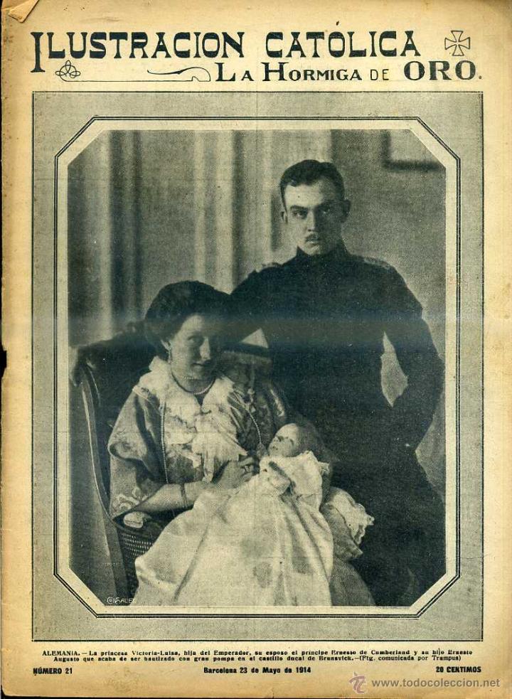 Coleccionismo de revistas y peri&oacute;dicos: HORMIGA DE ORO ILUSTRACI&Oacute;N CAT&Oacute;LICA 23 - V -1914