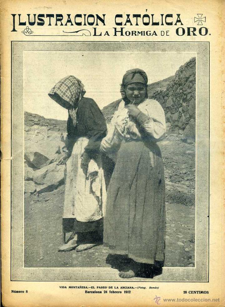 Coleccionismo de revistas y peri&oacute;dicos: HORMIGA DE ORO ILUSTRACI&Oacute;N CAT&Oacute;LICA 24 -II -1912