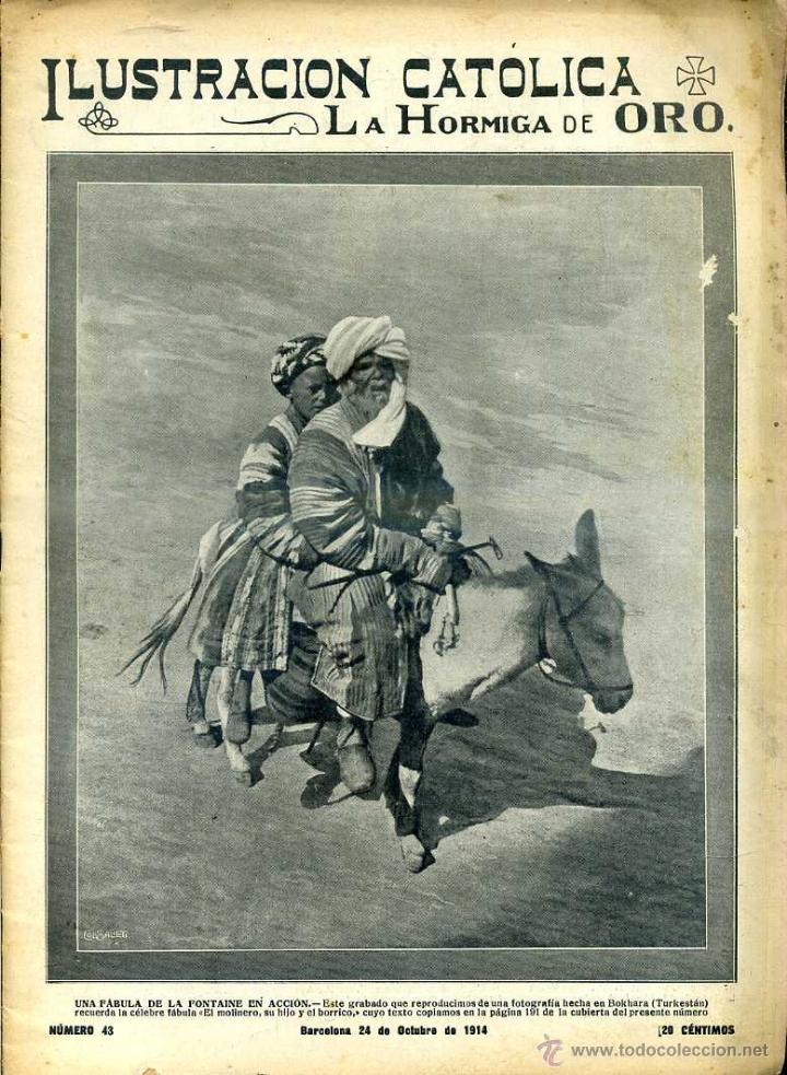 Coleccionismo de revistas y peri&oacute;dicos: HORMIGA DE ORO ILUSTRACI&Oacute;N CAT&Oacute;LICA 24 - X -1914