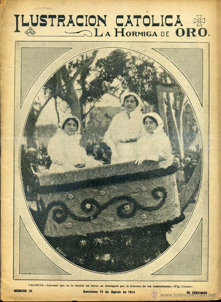 Coleccionismo de revistas y peri&oacute;dicos: HORMIGA DE ORO ILUSTRACI&Oacute;N CAT&Oacute;LICA 15 - VIII -1914