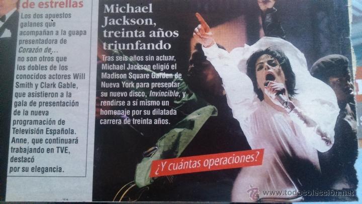 Coleccionismo de revistas y peri&oacute;dicos: RECORTES MICHAEL JACKSON - Foto 1