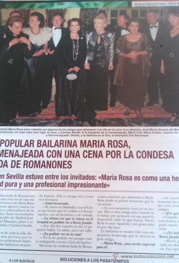 Coleccionismo de Revistas y Peri&oacute;dicos: RECORTES MARIA ROSA CARMEN SEVILLA