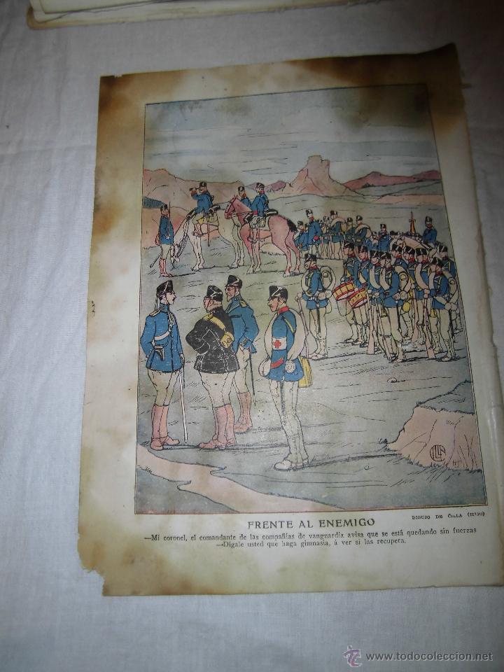 Collection Magazines and Newspapers: FRENTE AL ENEMIGO DIBUJO DE CILLA(HIJO)HOJA DE REVISTA BLANCO Y NEGRO 1914