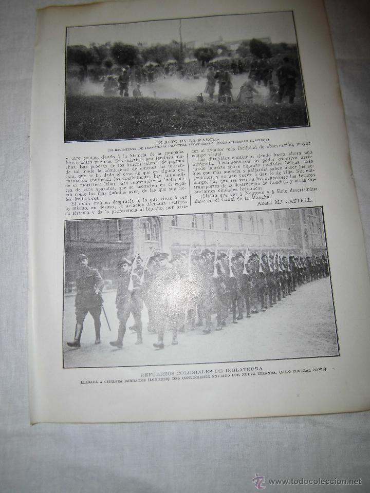 Collection Magazines and Newspapers: REFUERZOS COLONIALES DE INGLATERRA HOJA DE REVISTA BLANCO Y NEGRO 1914