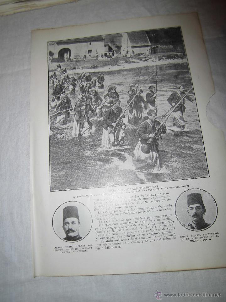 Collection Magazines and Newspapers: TROPAS COLONIALES FRANCESAS HOJA DE REVISTA BLANCO Y NEGRO 1914