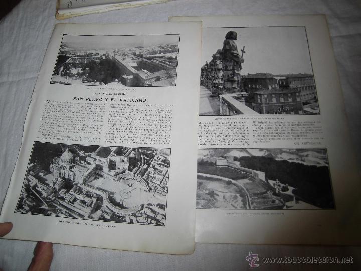 Collection Magazines and Newspapers: SAN PEDRO Y EL VATICANO 2 HOJAS DE REVISTA BLANCO Y NEGRO 1914