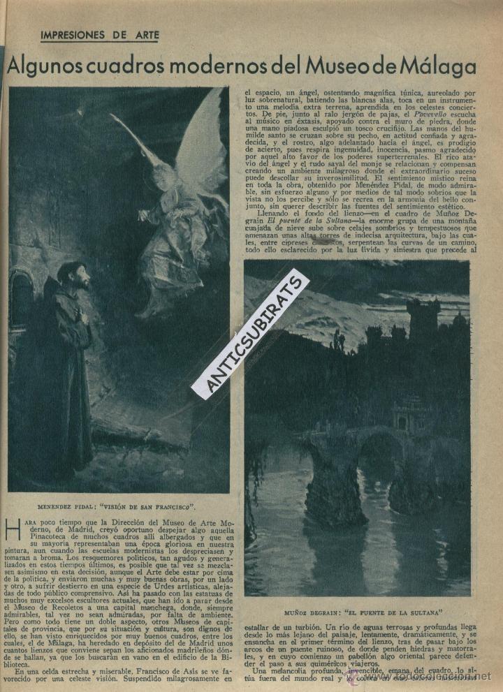 Coleccionismo de Revistas y Peri&oacute;dicos: ABC A&Ntilde; 1932 ESPRONCEDA EL GENERAL ROS DE OLANO MUESO DE MALAGA MENENDEZ PIDAL MU&Ntilde;OZ DEGRAIN VINIEGRA
