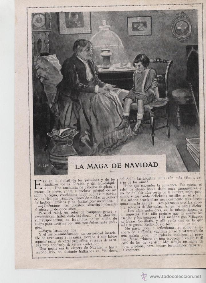 Collezionismo di Riviste e Giornali: La maga de navidad / cuento de Curro Vargas con dibujo de Esp&iacute; - 1923