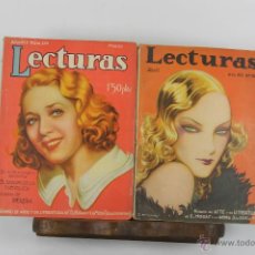Coleccionismo de Revistas y Periódicos: 4713- REVISTA LECTURAS. AÑO XII-XIII Y XIV. 18 NUMEROS. 1932/1934. 