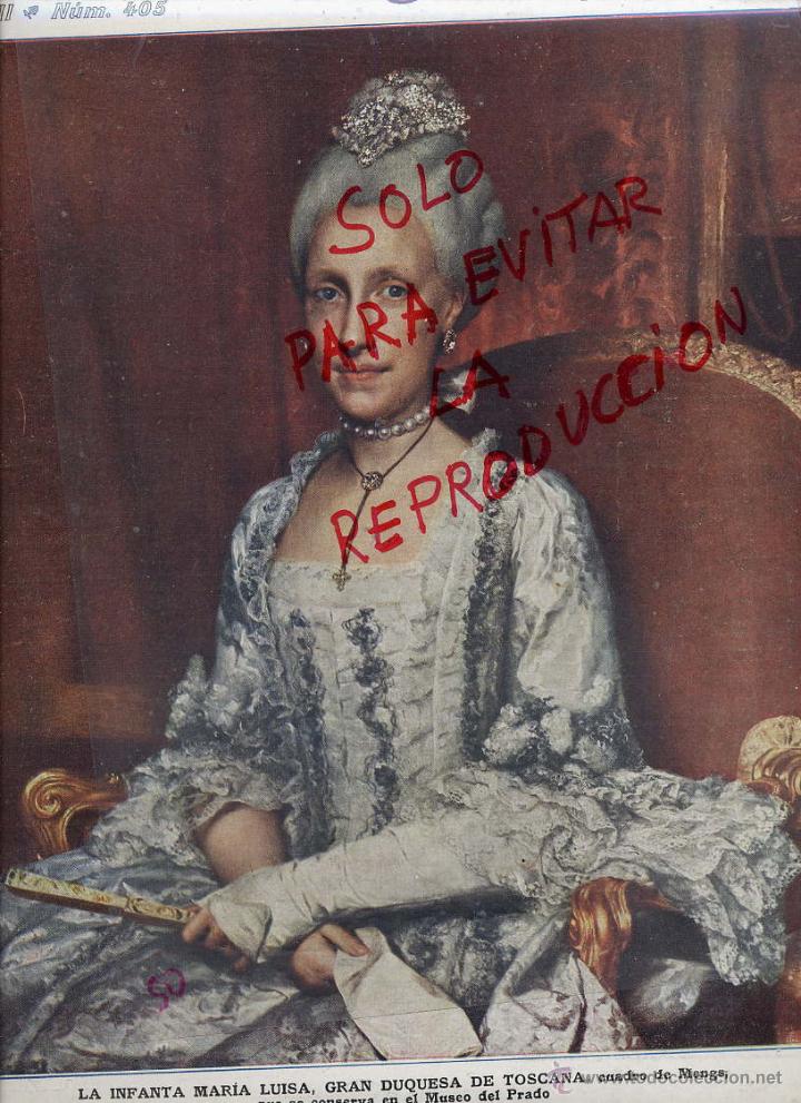 Coleccionismo de revistas y peri&oacute;dicos: INFANTA MARIA LUISA , 1921 MUSEO DEL PRADO HOJA PORTADA REVISTA