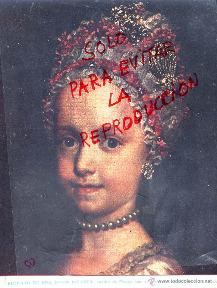 Coleccionismo de revistas y peri&oacute;dicos: JOVEN INFANTA 1919 MUSEO DEL PRADO ILUSTRACION HOJA PORTADA REVISTA