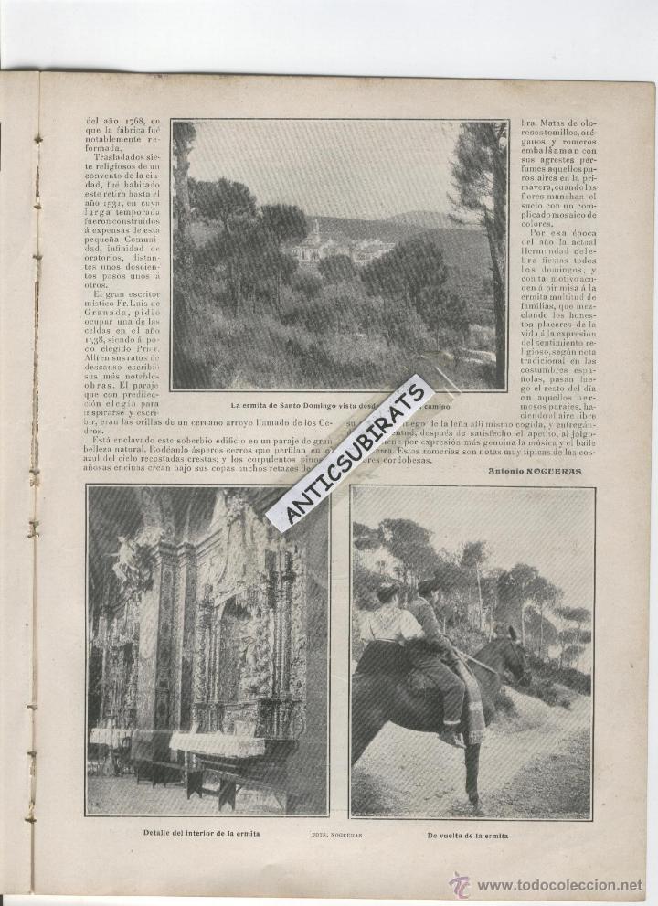 Colecionismo de Revistas e Jornais: REVISTA A&Ntilde;O 1908 PISCIFACTORIA DE ASTURIAS RICARDO ACEBAL ERMITA DE SANTO DOMINGO EN CORDOBA