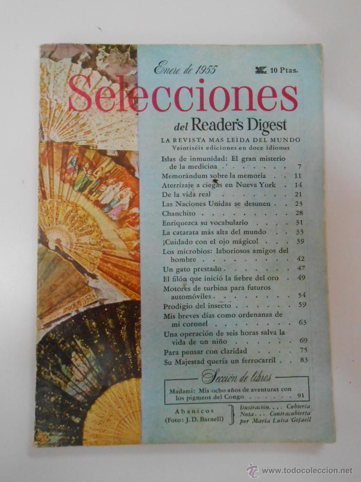 Collection Magazines and Newspapers: REVISTA SELECCIONES DEL READER'S DIGEST. ENERO DE 1955. TDK192
