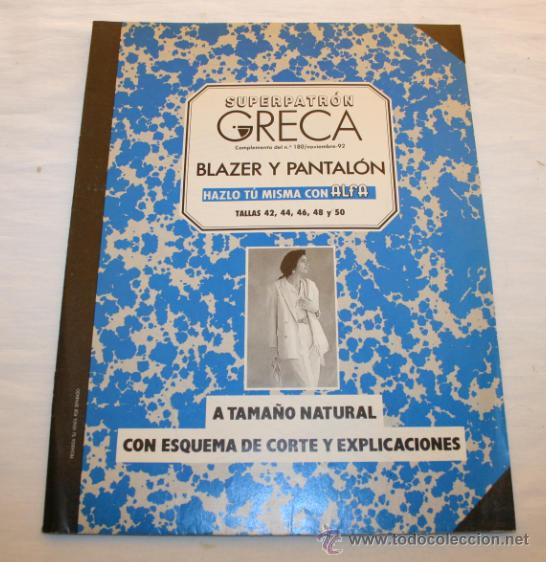 Collezionismo di Riviste e Giornali: SUPERPATRON GRECA BLAZER Y PANTALON TALLAS DE LA 42 A LA 50 - HAZLO TU MISMA CON ALFA