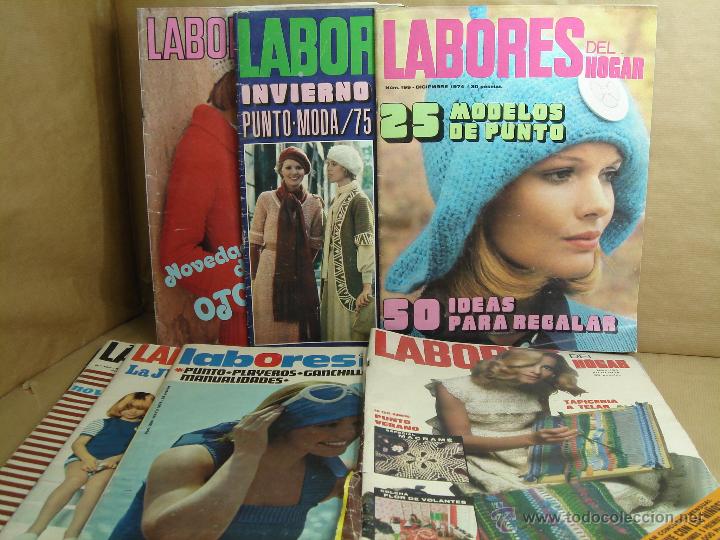 Collection Magazines and Newspapers: LOTE 10 REVISTA S - LABORES DEL HOGAR - A&Ntilde;OS 60 Y 70 - CON SUPLEMENTOS