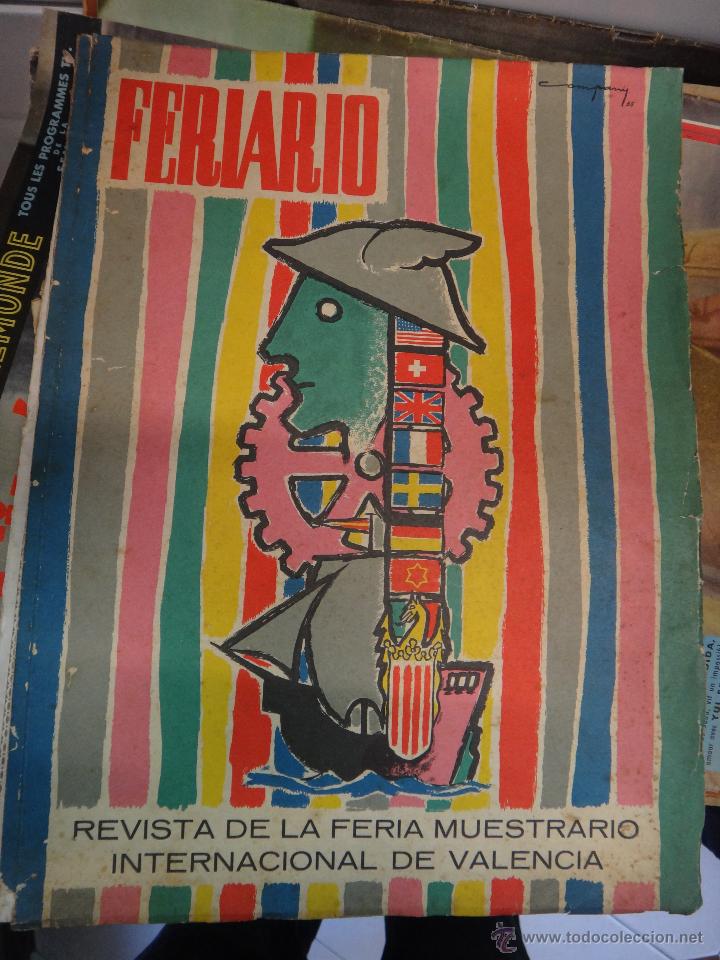 Coleccionismo de Revistas y Peri&oacute;dicos: LIBRO REVISTA, FERIARIO , FERIA DE MUESTRAS DE VALENCIA 1956 , ORIGINAL, BO