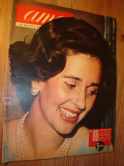 Collezionismo di Riviste e Giornali: REVISTA AMA N&ordm; 86-1963. EN PORTADA:  LA REINA FABIOLA.
