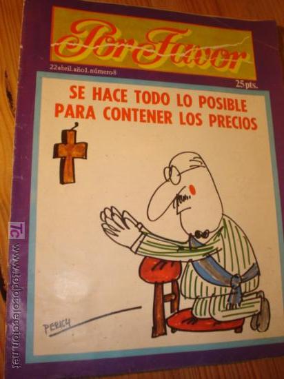 Collezionismo di Riviste e Giornali: REVISTA  POR FAVOR N&ordm; 8 A&Ntilde;O 1974 SE HACE TODO LO POSIBLE PARA CONTENER LOS PRECIOS