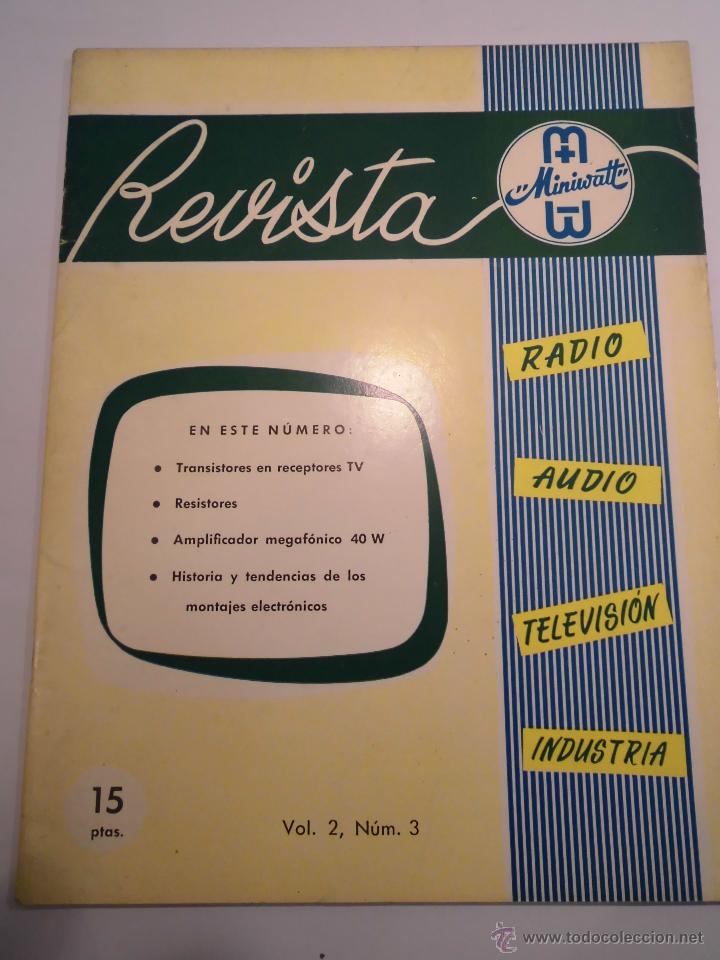 Sammeln von Zeitschriften und Zeitungen: REVISTA MINIWATT - VOL II NUM 3 - MAYO 1963