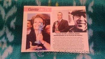 Coleccionismo de Revistas y Peri&oacute;dicos: RECORTES de carmen sevilla