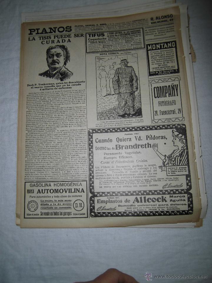 Coleccionismo de Revistas y Peri&oacute;dicos: PUBLICIDAD VARIADA PIDORAS BRISTOL,KALODERMA,PILDORAS BRANDRETH HOJA REVISTA MUNDO GRAFICO 1913